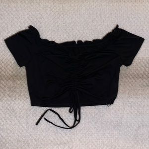 Black Off the Shoulder Top